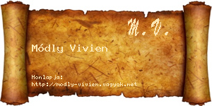 Módly Vivien névjegykártya